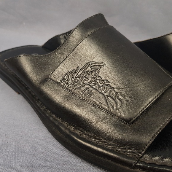 Gianni Versace Leather Sandals Men US 8.5